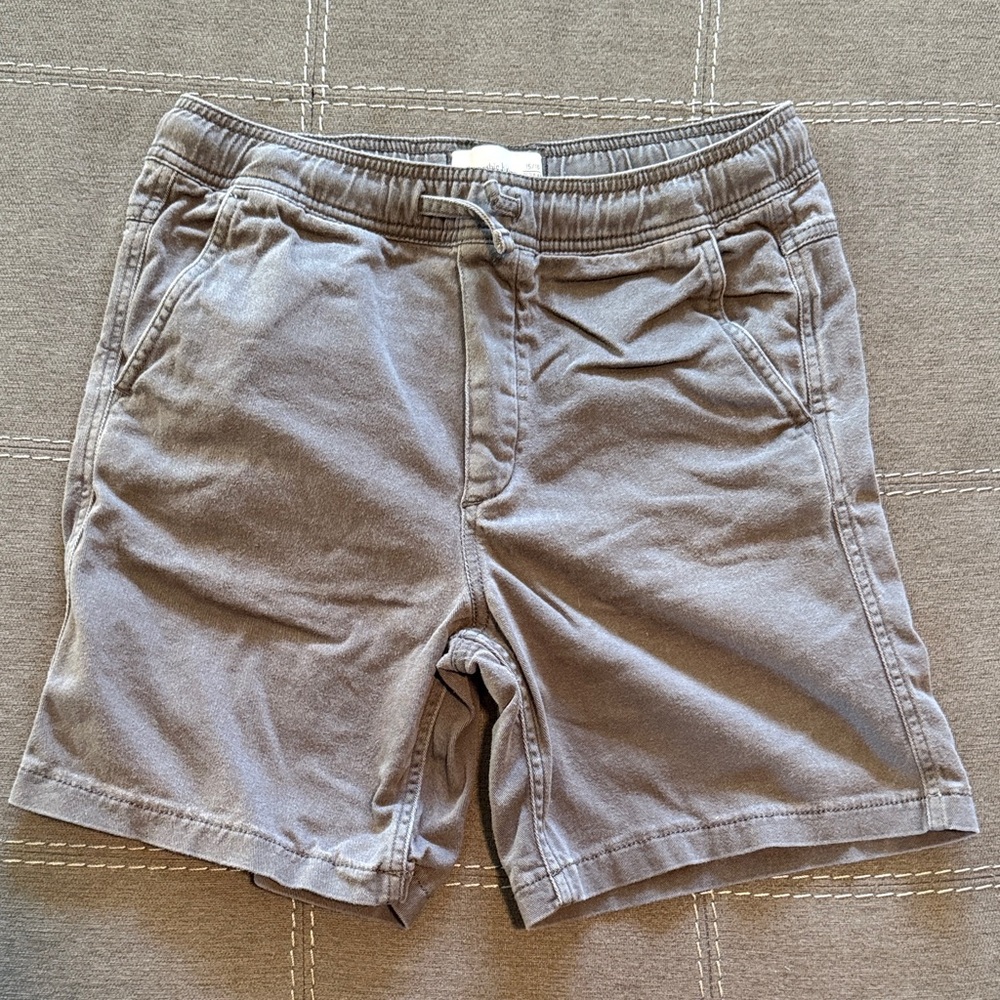 Abercrombie Kids Gray Flat Front Shorts